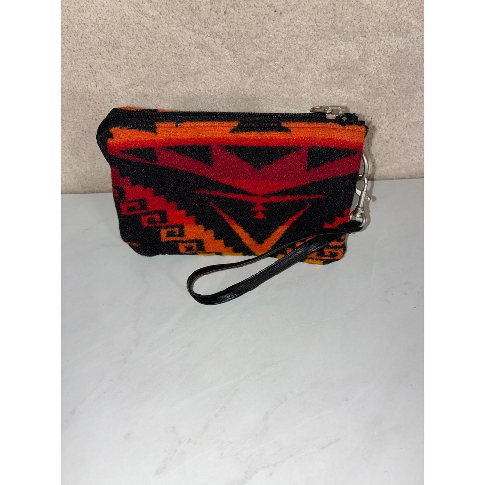 Pendleton Multicolor Wristlet - OS -‎ Wool Geometric Southwestern Boho Western - Picture 3 of 16